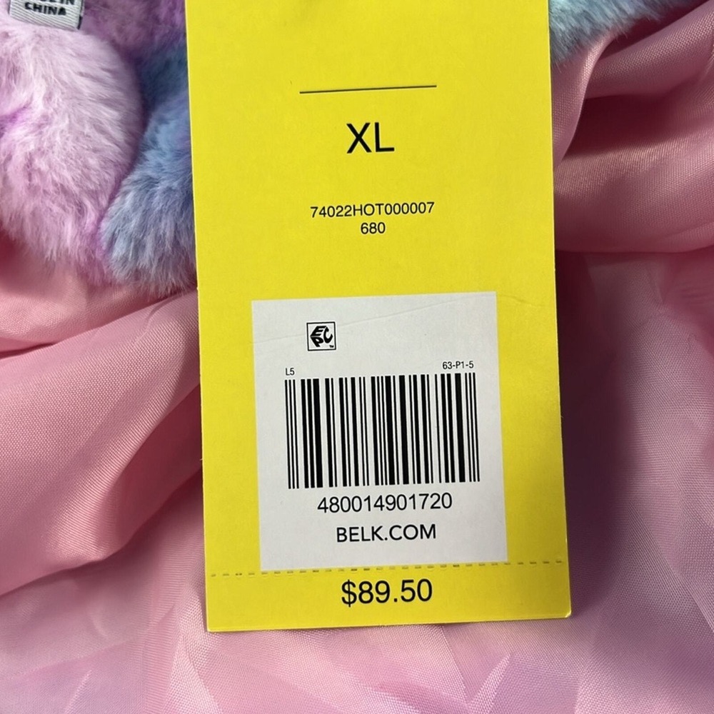 NWT Crown & Ivy Women's Tie Dye Full Zip Plush Cozy Jacket size XL - Picture 6 of 7